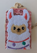 Llama Wooden Gift Tag 1.5"x2.7"