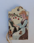 Cinderella Wooden Gift Tag