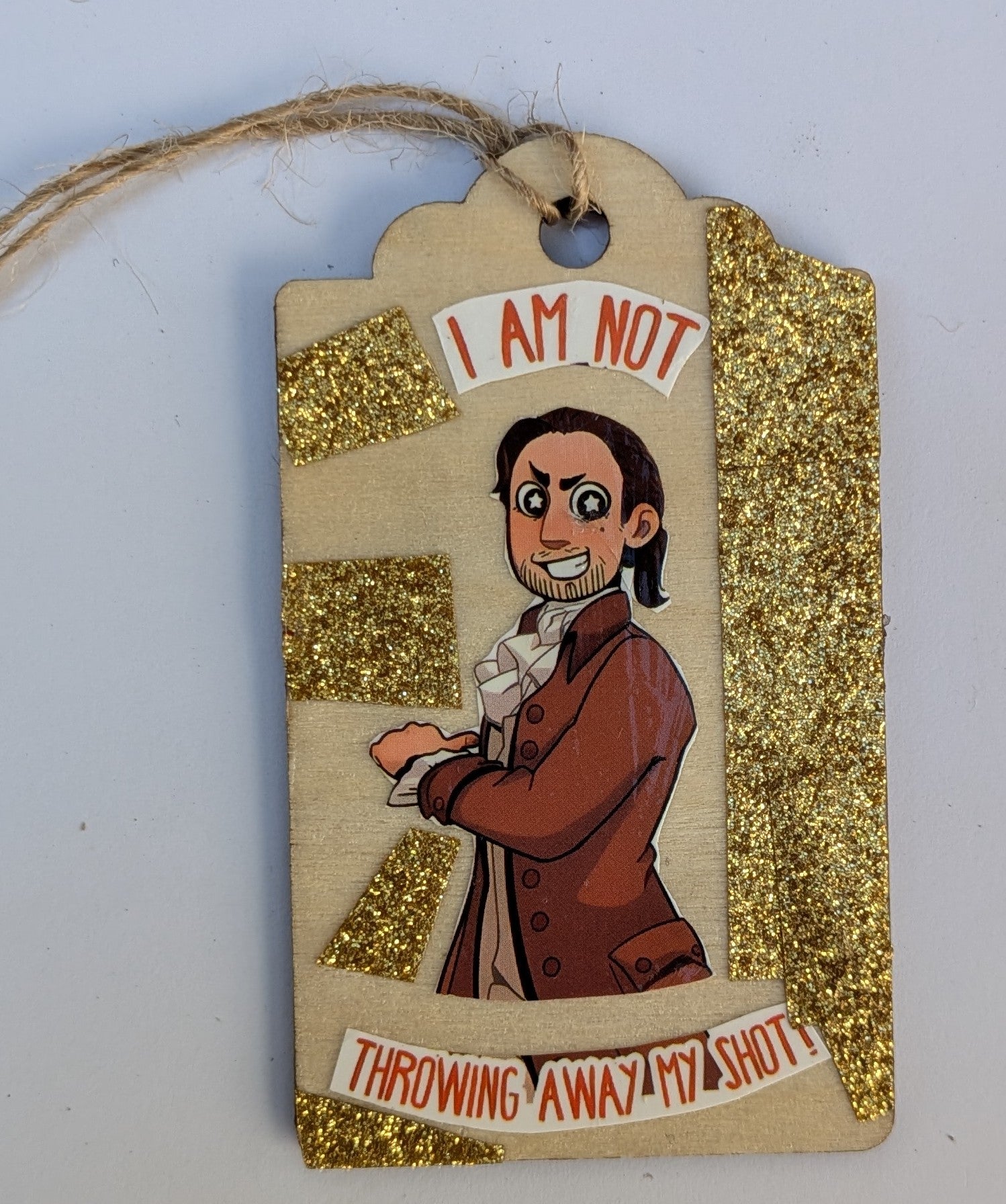 Hamilton Wooden Gift Tag 2"x3"