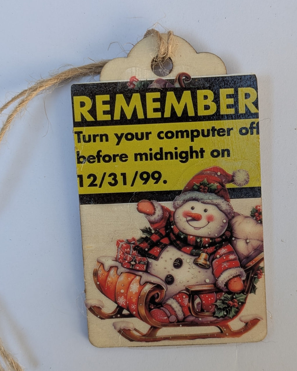 Y2K Wooden Gift Tag