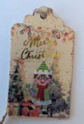 Christmas Elf Wooden Gift Tag 1.5"x2.7"