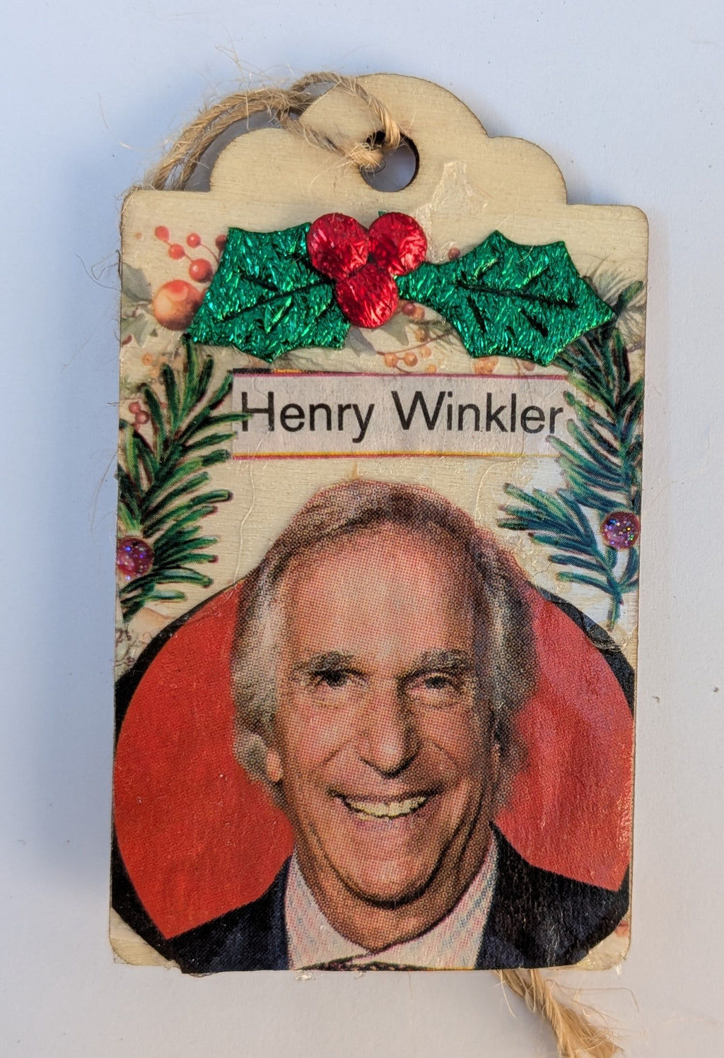 Henry Winkler Wooden Gift Tag 2"x3"