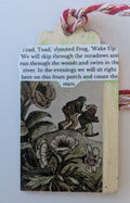 Frog and Toad Wooden Gift Tag 1.5"x2.7"