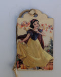 Snow White Wooden Gift Tag 2"x3"
