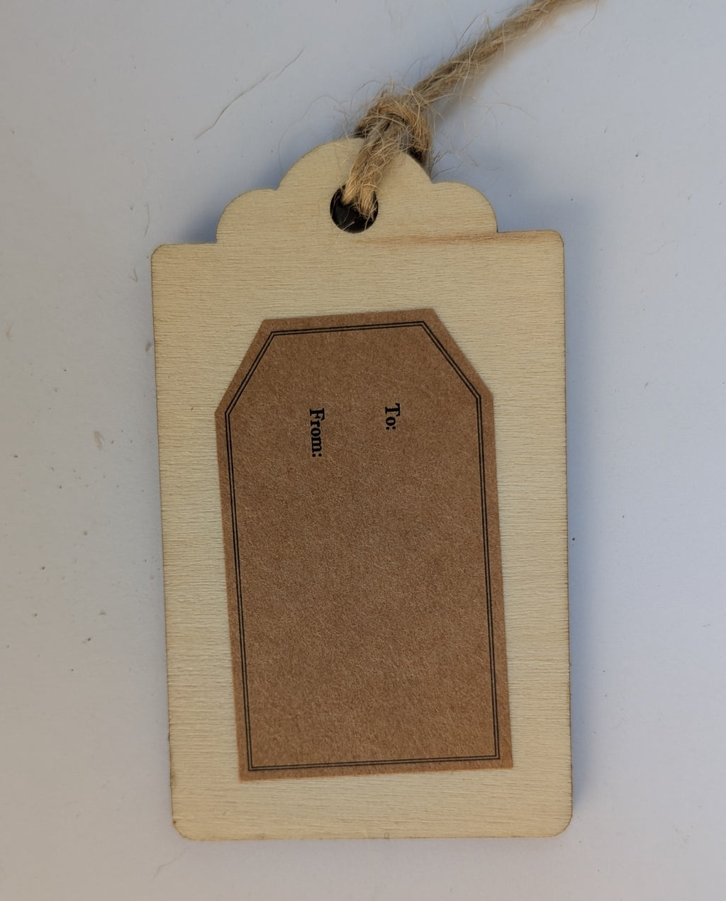 Mayberry Wooden Gift Tag Ornament