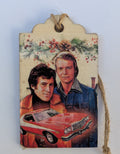 Starsky and Hutch Wooden Gift Tag 2"x3"