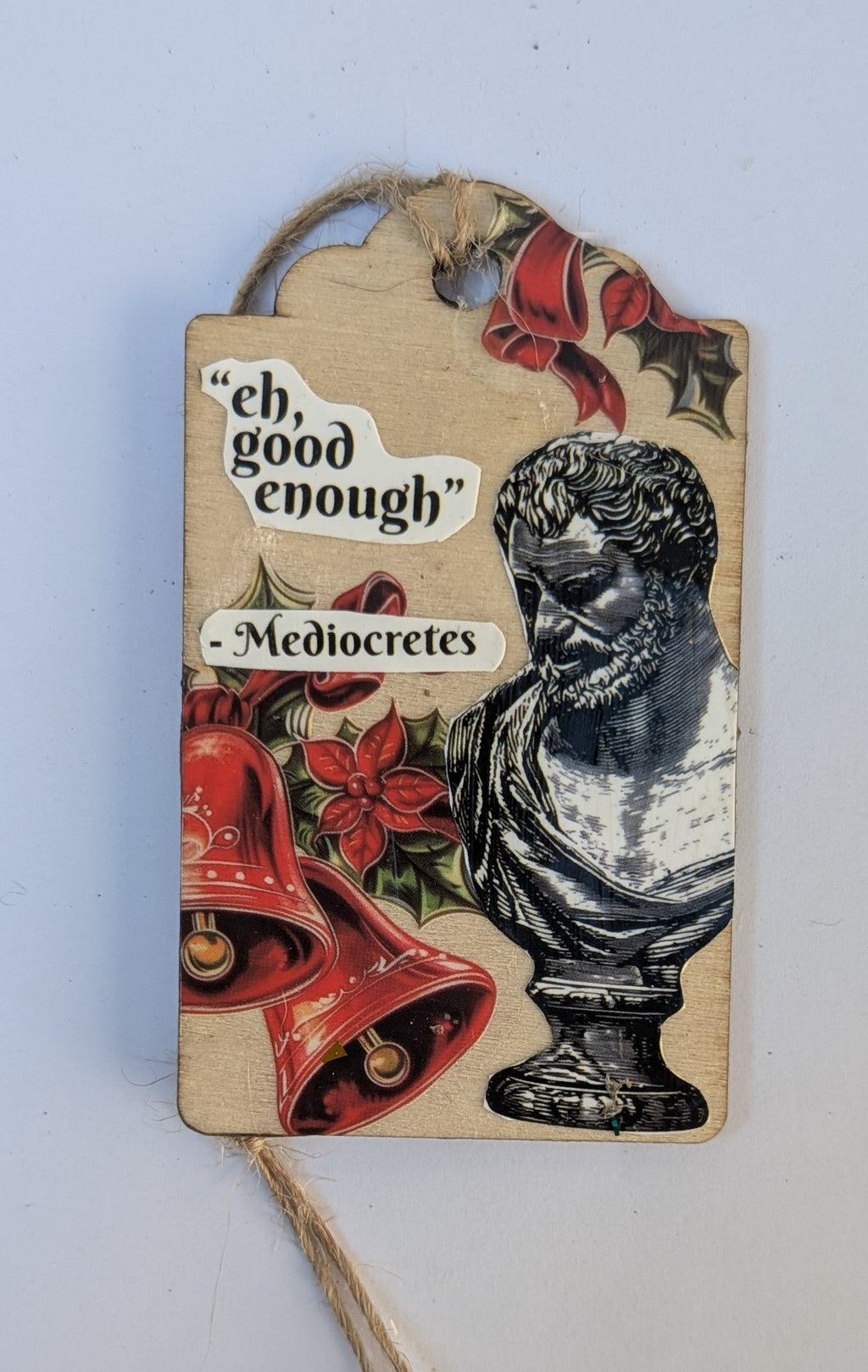 Socrates Wooden Gift Tag