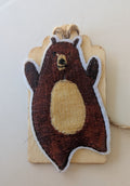 Dancing Monkey Wooden Gift Tag 1.5"x2.7"