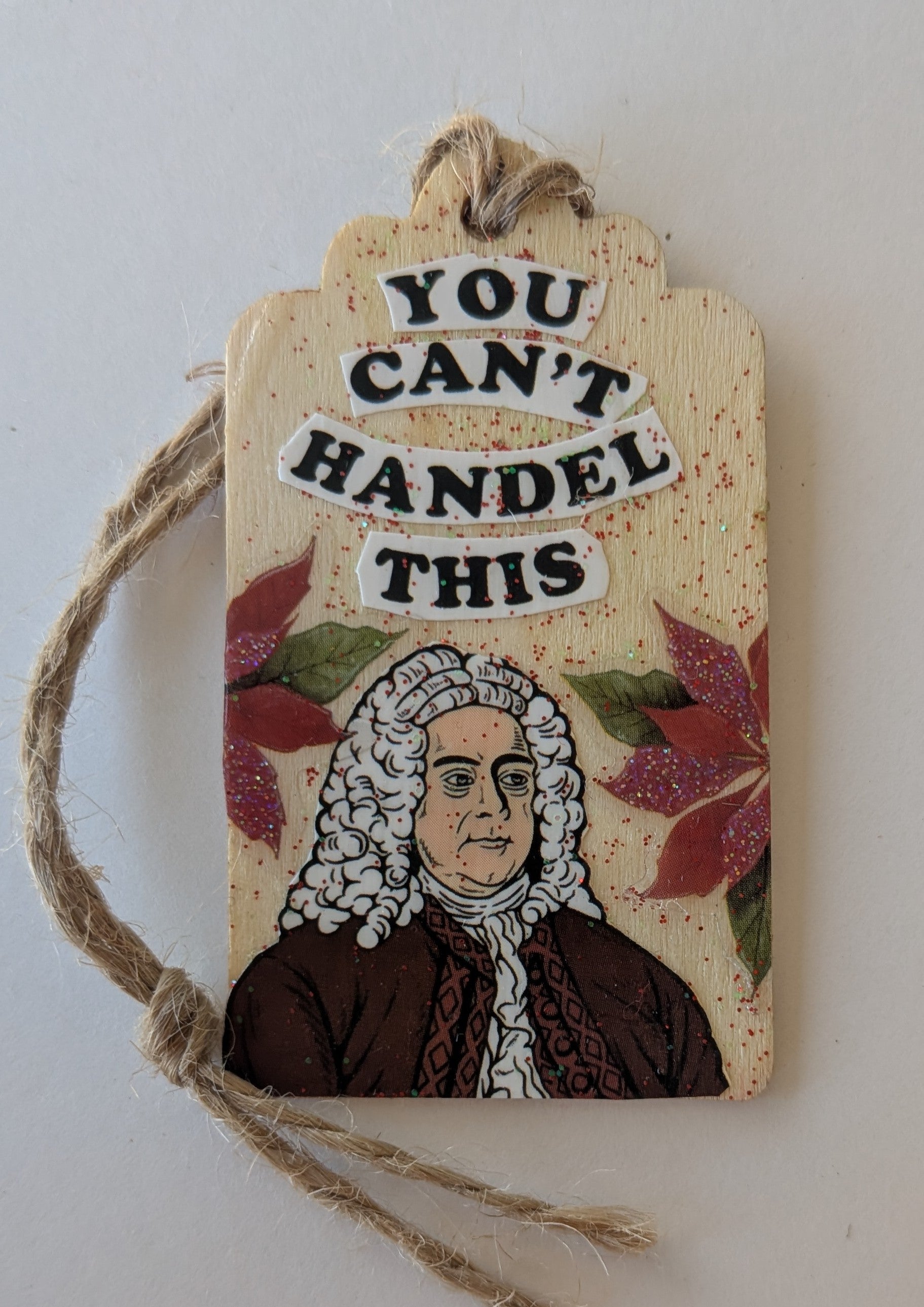 Georg Handel Wooden Gift Tag 1.5"x2.7"