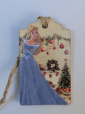 Cinderella Wooden Gift Tag