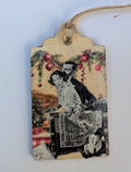 Norman Rockwell Wooden Gift Tag 2"x3"