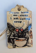 Mothman Wooden Gift Tag 2"x3"