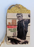Steve McQueen Wooden Gift Tag 2"x3"
