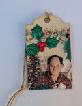 George Costanza Seinfeld Wooden Gift Tag