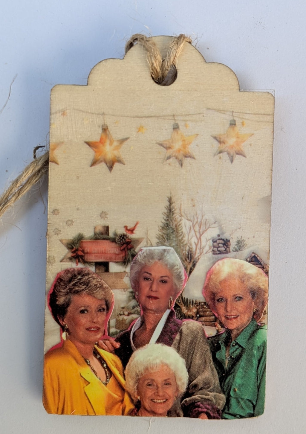 Golden Girls Wooden Gift Tag 2"x3"