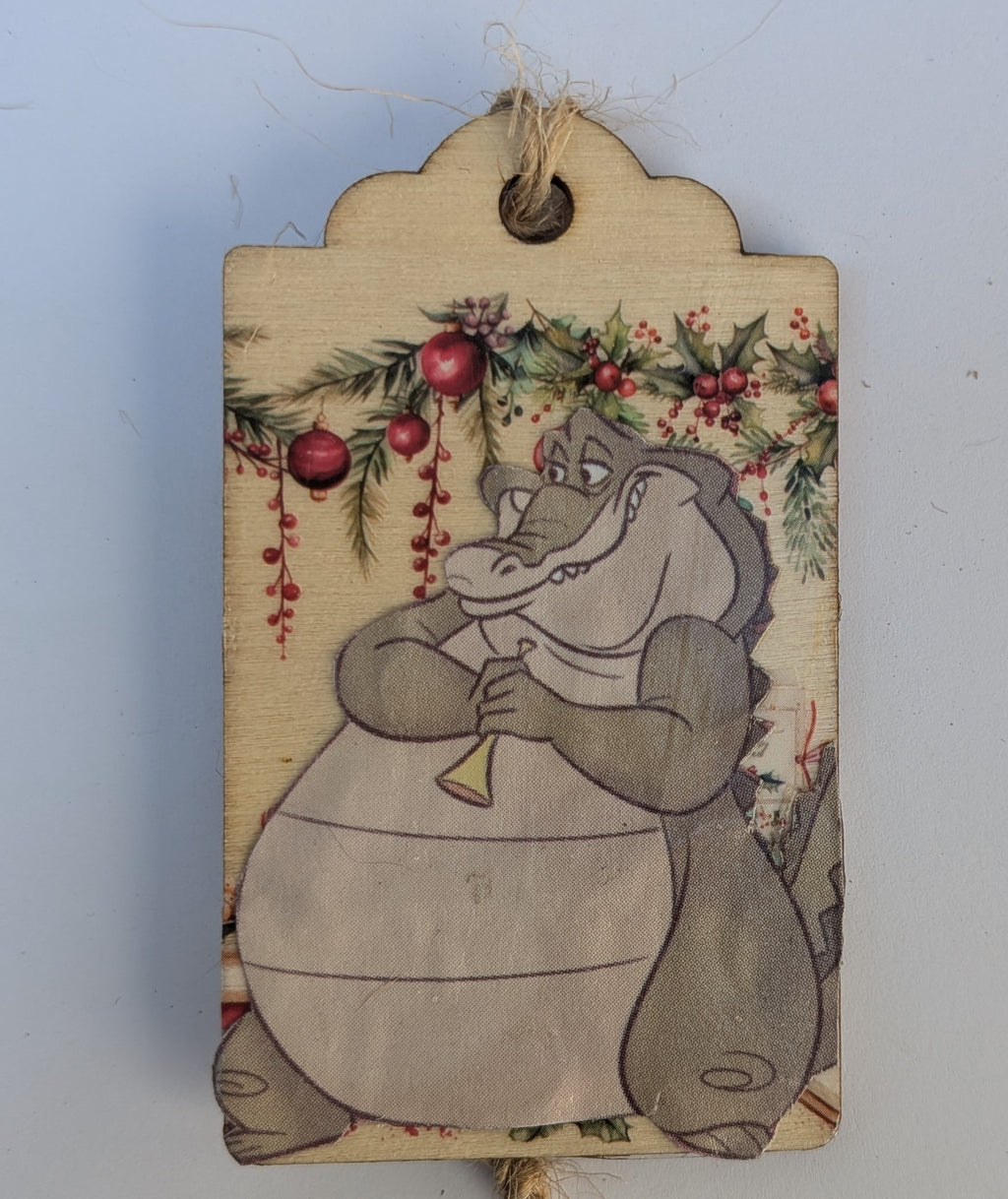 Louis Wooden Gift Tag 2"x3"