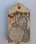 Louis Wooden Gift Tag 2"x3"