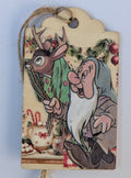 Sleepy Dwarf Wooden Gift Tag 2"x3"