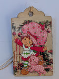 Strawberry Shortcake Wooden Gift Tag