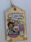 Golden Girls Wooden Gift Tag 2"x3"