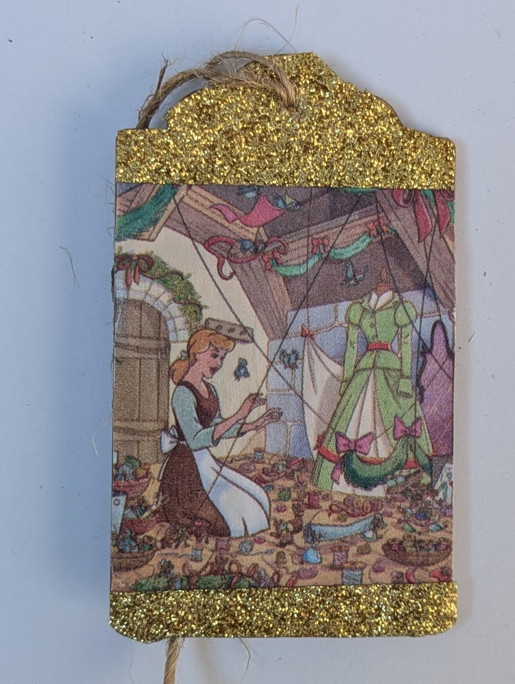 Cinderella Wooden Gift Tag 2"x3"