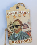 Van Gogh Wooden Gift Tag 2"x3"