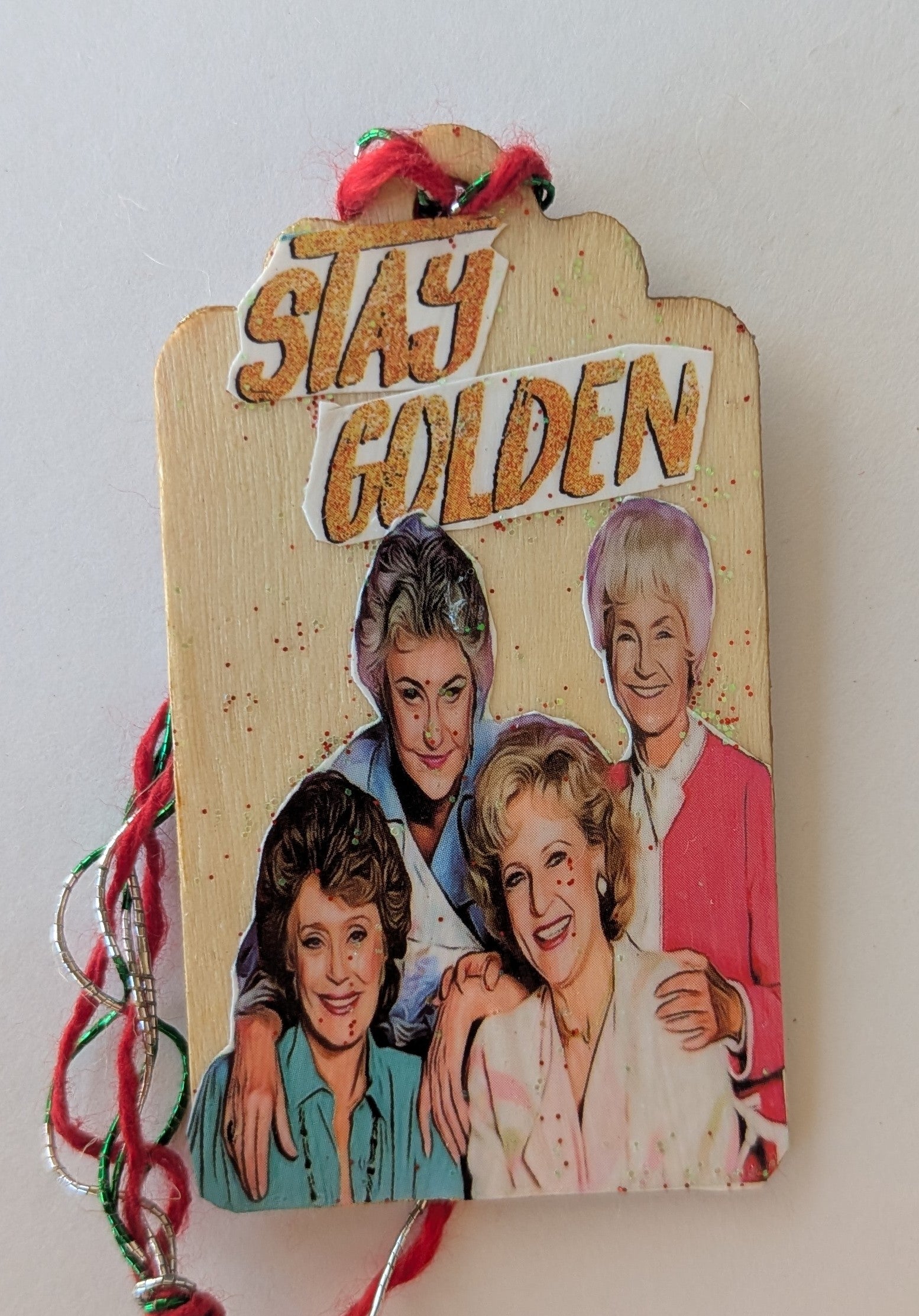Golden Girls Wooden Gift Tag 1.5"x2.7"